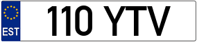 Trailer License Plate
